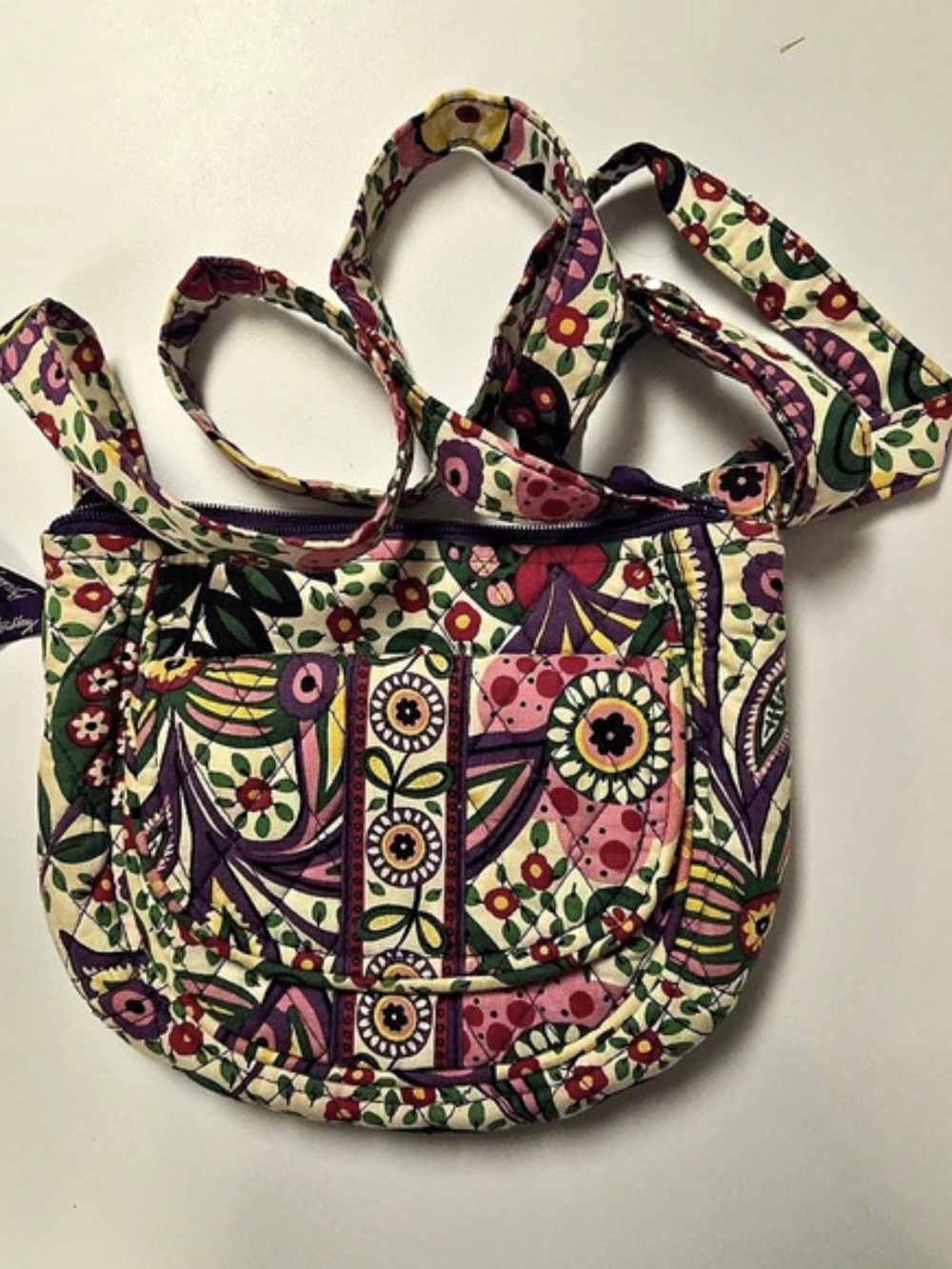 Vera Bradley Multicolor & Pink Shoulder Bag